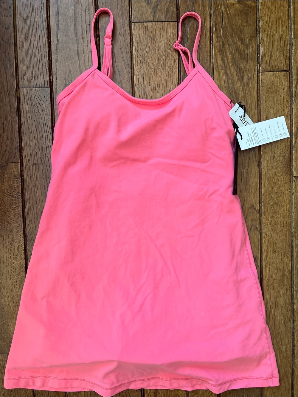 Aritzia Dreamhouse Pink BUTTER Essential Cami Sports Dress Size XS NWT